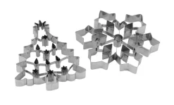 Leivonta^Create Home piparimuottisetti joulukuusi ja hiutale