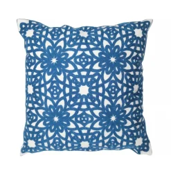 Sisustustekstiilit^Create Home tyyny Kukka 45x45 cm sininen puuvilla