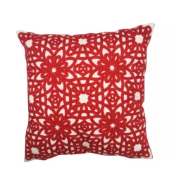 Sisustustekstiilit^Create Home tyyny Kukka 45x45 cm punainen puuvilla