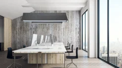 Sisustusvalaisimet^Design by Gru00f6nlund Design by Grönlund Acoustic Line 140 kattovalaisin tummanharmaa 3000K