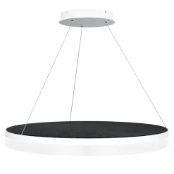 Sisustusvalaisimet^Design by Gru00f6nlund Design by Grönlund Acoustic Circulo 80 kattovalaisin musta 3000K