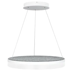 Sisustusvalaisimet^Design by Gru00f6nlund Design by Grönlund Acoustic Circulo 60 kattovalaisin  vaaleanharmaa 4000K