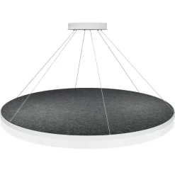 Sisustusvalaisimet^Design by Gru00f6nlund Design by Grönlund Acoustic Circulo 120 kattovalaisin tummanharmaa 3000K