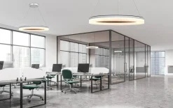 Sisustusvalaisimet^Design by Gru00f6nlund Design by Grönlund Acoustic Circulo 120 kattovalaisin tummanharmaa 3000K