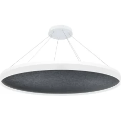 Sisustusvalaisimet^Design by Gru00f6nlund Design by Grönlund Acoustic Circulo 120 kattovalaisin tummanharmaa 4000K