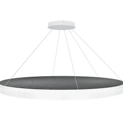 Sisustusvalaisimet^Design by Gru00f6nlund Design by Grönlund Acoustic Circulo 120 kattovalaisin tummanharmaa 4000K