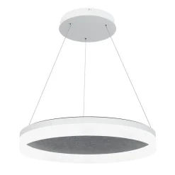 Sisustusvalaisimet^Design by Gru00f6nlund Design by Grönlund Acoustic Circulo 60 kattovalaisin tummanharmaa 4000K