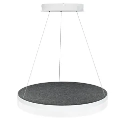 Sisustusvalaisimet^Design by Gru00f6nlund Design by Grönlund Acoustic Circulo 60 kattovalaisin tummanharmaa 4000K