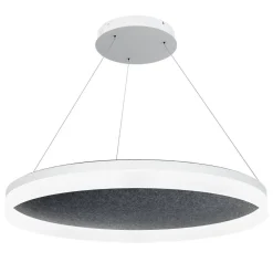 Sisustusvalaisimet^Design by Gru00f6nlund Design by Grönlund Acoustic Circulo 80 kattovalaisin tummanharmaa 4000K