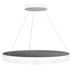 Sisustusvalaisimet^Design by Gru00f6nlund Design by Grönlund Acoustic Circulo 80 kattovalaisin tummanharmaa 4000K