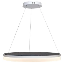 Sisustusvalaisimet^Design by Gru00f6nlund Design by Grönlund Acoustic Circulo 80 kattovalaisin tummanharmaa 4000K