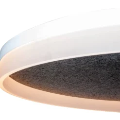 Sisustusvalaisimet^Design by Gru00f6nlund Design by Grönlund Acoustic Circulo 80 kattovalaisin tummanharmaa 4000K