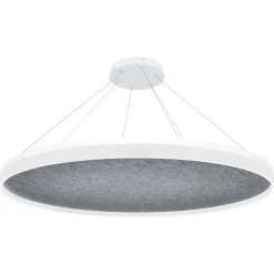 Sisustusvalaisimet^Design by Gru00f6nlund Design by Grönlund Acoustic Circulo 120 kattovalaisin vaaleanharmaa 3000K