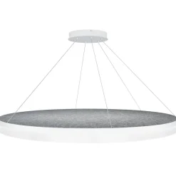 Sisustusvalaisimet^Design by Gru00f6nlund Design by Grönlund Acoustic Circulo 120 kattovalaisin vaaleanharmaa 3000K