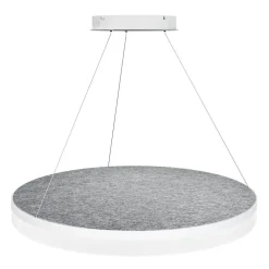 Sisustusvalaisimet^Design by Gru00f6nlund Design by Grönlund Acoustic Circulo 80 kattovalaisin vaaleanharmaa 4000K