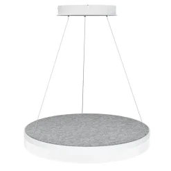 Sisustusvalaisimet^Design by Gru00f6nlund Design by Grönlund Acoustic Circulo 60 kattovalaisin vaaleanharmaa 3000K