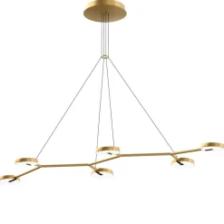 Sisustusvalaisimet^Design by Gru00f6nlund Design by Grönlund Arm 6 kattovalaisin messinki