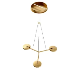 Sisustusvalaisimet^Design by Gru00f6nlund Design by Grönlund Arm 3 kattovalaisin messinki