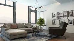 Sisustusvalaisimet^Design by Gru00f6nlund Design by Grönlund Arm 3 kattovalaisin musta