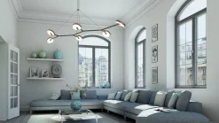 Sisustusvalaisimet^Design by Gru00f6nlund Design by Grönlund Arm 6 kattovalaisin musta