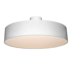 Sisustusvalaisimet^Design by Gru00f6nlund Design by Grönlund Basic Low 45 plafondi, valkoinen sintsikangas