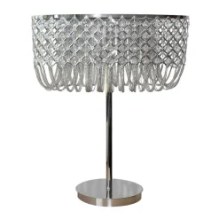 Sisustusvalaisimet^Design by Gru00f6nlund Design by Grönlund Chesterfield pöytävalaisin kromi/hopea