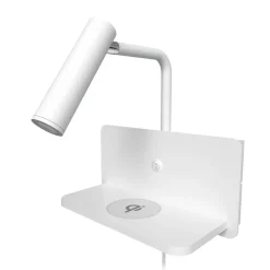 Sisustusvalaisimet^Design by Gru00f6nlund Design by Grönlund Davos USB seinävalaisin valkoinen