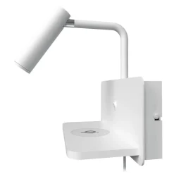 Sisustusvalaisimet^Design by Gru00f6nlund Design by Grönlund Davos USB seinävalaisin valkoinen