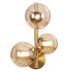 Sisustusvalaisimet^Design by Gru00f6nlund Design by Grönlund Glasgow seinävalaisin messinki