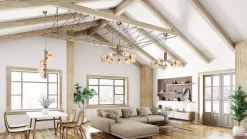 Sisustusvalaisimet^Design by Gru00f6nlund Design by Grönlund Glasgow 5 Vertical kattovalaisin shampanja