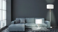 Sisustusvalaisimet^Design by Gru00f6nlund Design by Grönlund Haag -lattiavalaisin, valkoinen