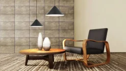 Sisustusvalaisimet^Design by Gru00f6nlund Design by Grönlund Hill kattovalaisin 42 cm musta