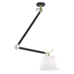 Sisustusvalaisimet^Design by Gru00f6nlund Design by Grönlund kattovalaisin Visual kangasvarjostimella