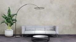 Sisustusvalaisimet^Design by Gru00f6nlund Design by Grönlund lattiavalaisin Lounge LED musta