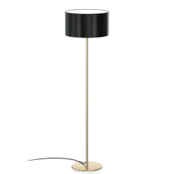 Sisustusvalaisimet^Design by Gru00f6nlund Design by Grönlund lattiavalaisin Austin kangasvarjostimella