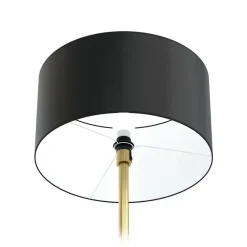 Sisustusvalaisimet^Design by Gru00f6nlund Design by Grönlund lattiavalaisin Austin kangasvarjostimella