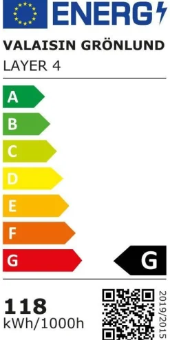 Sisustusvalaisimet^Design by Gru00f6nlund Design by Grönlund Layer 4 Led kattovalaisin messinki