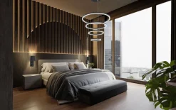 Sisustusvalaisimet^Design by Gru00f6nlund Design by Grönlund LED-kattovalaisin Layer 4 musta