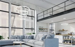 Sisustusvalaisimet^Design by Gru00f6nlund Design by Grönlund LED-kattovalaisin Layer 4 valkoinen