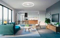 Sisustusvalaisimet^Design by Gru00f6nlund Design by Grönlund LED-plafondi Wheels 80 valkoinen