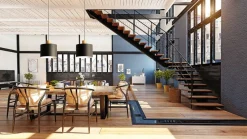 Sisustusvalaisimet^Design by Gru00f6nlund Design by Grönlund Log 30 kattovalaisin musta