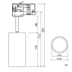 Sisustusvalaisimet^Design by Gru00f6nlund Design by Grönlund Minitube Spot kohdevalaisin musta 4000K