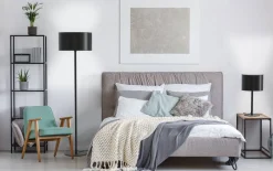 Sisustusvalaisimet^Design by Gru00f6nlund Design by Grönlund pöytävalaisin Austin kangasvarjostimella