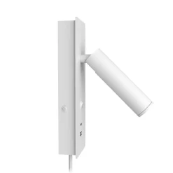 Sisustusvalaisimet^Design by Gru00f6nlund Design by Grönlund seinävalaisin Gent USB A+C valkoinen