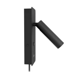 Sisustusvalaisimet^Design by Gru00f6nlund Design by Grönlund seinävalaisin Gent USB A+C musta