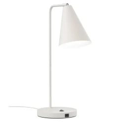 Sisustusvalaisimet^Design by Gru00f6nlund Design by Grönlund Vigo USB pöytävalaisin valkoinen