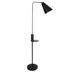 Sisustusvalaisimet^Design by Gru00f6nlund Design by Grönlund Vigo USB lattiavalaisin musta