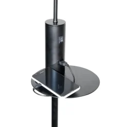 Sisustusvalaisimet^Design by Gru00f6nlund Design by Grönlund Vigo USB lattiavalaisin musta