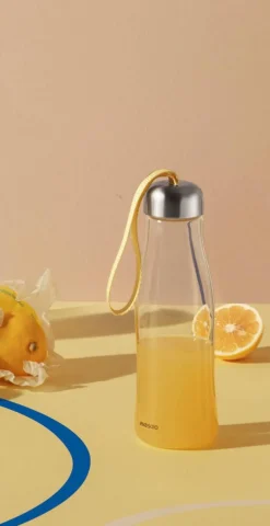 Juomapullot|Juoma- Ja Baaritarvikkeet^Eva Solo juomapullo lasia 0,5 L keltainen