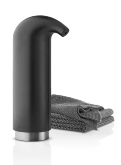 Kylpyhuonetarvikkeet^Eva Solo saippua-annostelija mattamusta